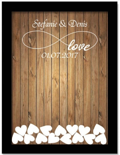 DIY166 Personalized rustic wedding Guest books(14 Styles)