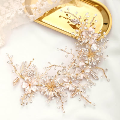BJ409 Diamond Wedding Hair Jewelry ( 2 Colors )