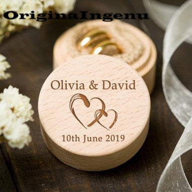 DIY163 Customize handmade wood wedding ring boxes (26 Styles )