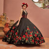 CG137 Flower embroidery Quinceanera Dresses+Petticoat