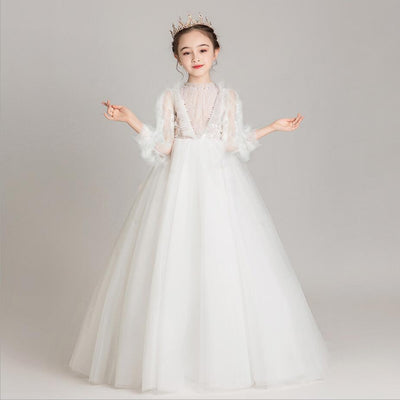 FG421 : 4 styles White Flower Girl Dresses