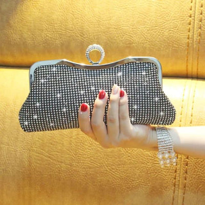CB280 : Classic full diamond Evening Clutch Purses ( 3 Colors )