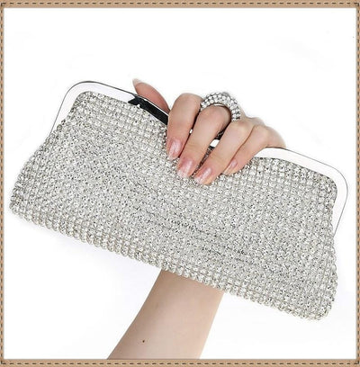 CB280 : Classic full diamond Evening Clutch Purses ( 3 Colors )
