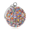 CB231 Diamond Round Ball shaped Evening Clutch Bags (3 Colors)