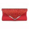 CB281 Simple Satin Glitter Prom clutch Bags ( 7 Colors )
