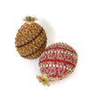 CB150 Pineapple Shape Crystal Evening Clutch Bags (Gold/Red)