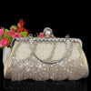 CB258 Luxury tassel pearl Party Clutch Purses ( 3 Colors )