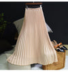 CK54  Fashion korean Pleated Long Skirts ( 10 Colors)