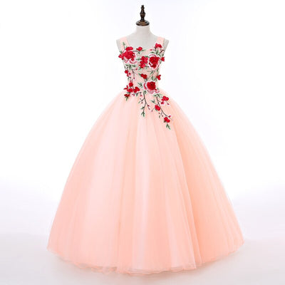 CG361 Flower Quinceanera Dress