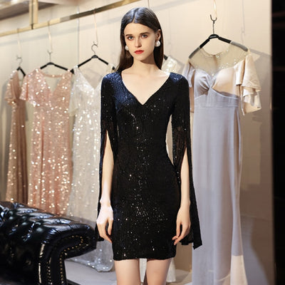 MX324 Simple sequin short Party Dresses ( 3 Colors )