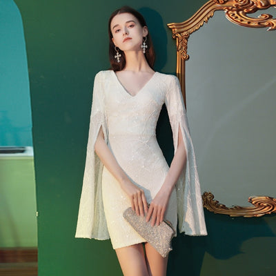 MX324 Simple sequin short Party Dresses ( 3 Colors )