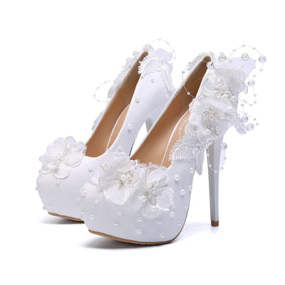 BS176 Wedding Heels ( Pink/White )
