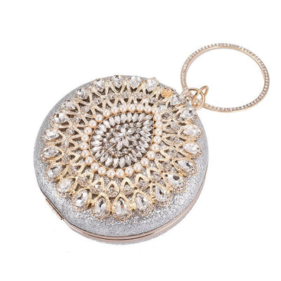 CB199 Sparkly round Party Clutch Bags(3 Colors)