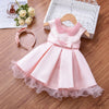 FG366 Party Dress for girls (Pink/White )