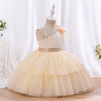 FG522 Fashion Tulle Layers Flower Girl Dresses ( 4 Colors )