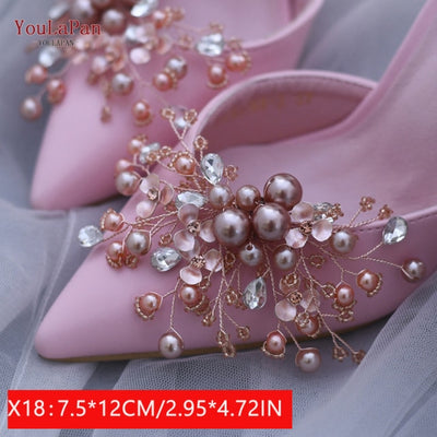 BS246 : 2pcs Rhinestones shoe clip decorations (16 styles )