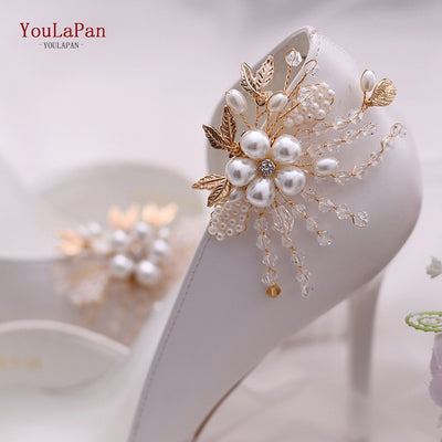 BS248 : 9 styles Pearls Wedding shoes Clips