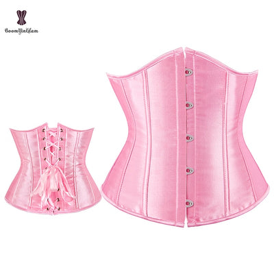 LR20 Plus size satin underbust corsets ( 12 colors )