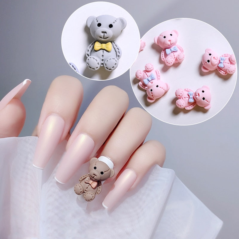 Teddy bear nails 🧸 @pava.nail | Instagram