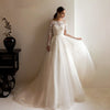 HW274 Real Photo High quality Long sleeves A-line Bridal Gown