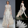 PD59 Feather Wedding Pantsuit