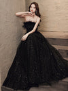BH275 Feather Strapless Shining  Occasion Gowns ( 2 Colors )