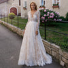 CW427 Elegant Full Lace beach Wedding Dresses