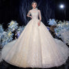 CW531 Halter Sequins Tassel Beading A-line Wedding Gown