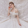 CW410 High quality off the shoulder sequined Bridal Dress