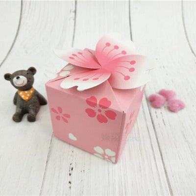 DIY383 : 10pcs/lot Japanese Sakura Gift Boxes for Wedding Gifts