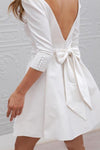 SS120 Boho short Wedding Dress