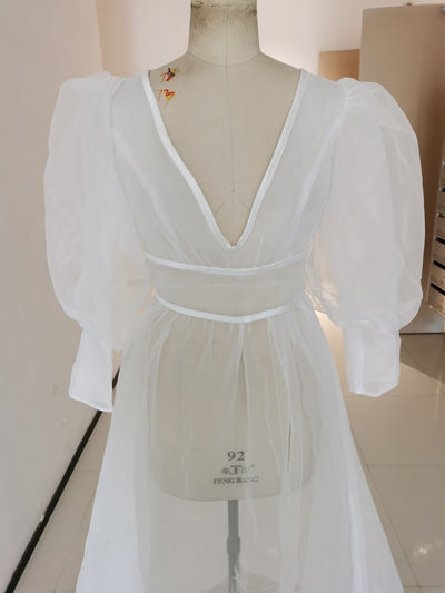 BR16 Sheer Organza Bridal Bolero