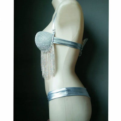 SW44 sexy Tassels diamond bikini sets ( 4 Colors )