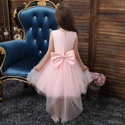 FG412 Mini 3D floral beaded Party dresses for girls ( 4 Colors )