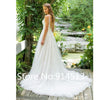 CW446  A-Line V Neck Wedding Dress