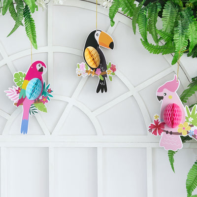 DIY309 : 3pcs/lot : 4 styles of Birds Hanging For Wedding & Party decoration