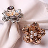 DIY326 : 6pcs/lot Pearl Flower Napkin Ring For Wedding & Event Table
