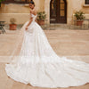 HW267 Glamorous sweetheart full lace  A-line Wedding Gown