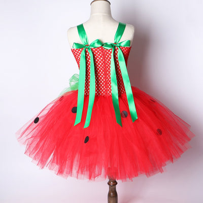 FG561 Strawberry tutu dress for baby girls