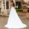 CW440 Spaghetti Straps Boho Wedding Gown