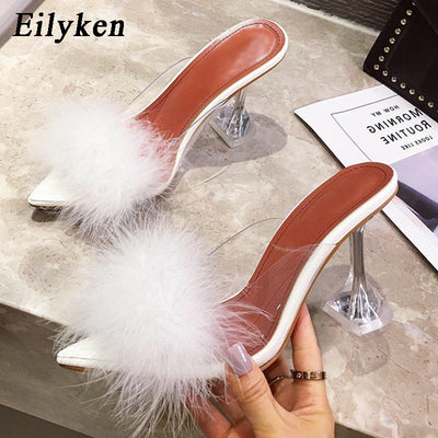 BS213 Feather Bridal shoes ( 4 Colors )