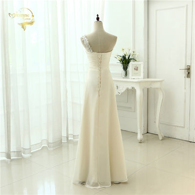 BH307 One Shoulder Chiffon Bridesmaid dresses ( Custom Colors )