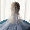 BV51 Fashion Pearls beaded Short Wedding Veils
