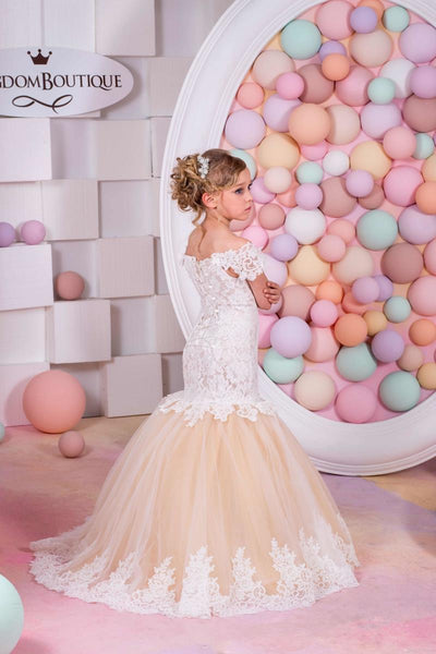 FG428 Mermaid Flower Girl Dress