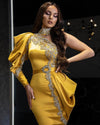 LG392 One Shoulder Beaded mermaid Prom Dresses( Custom colors )