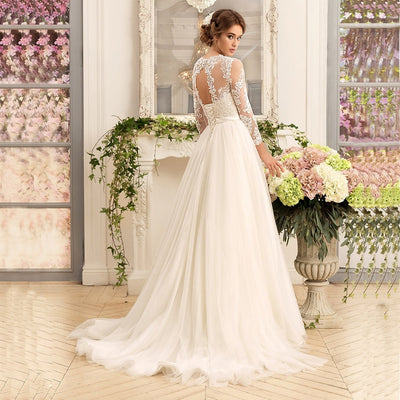 CW451 Gorgeous Long Sleeve Wedding Dresses