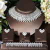 BJ516 : 4Pcs Luxury Diamond Bridal Jewelry sets