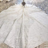 HW464 Real picture Luxurious High Neck Beading Wedding Gowns