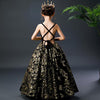 FG353 High-end sequined Black Evening Gown for Girls