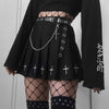 CK74 High Waist Gothic punk Skirt (Black/White)